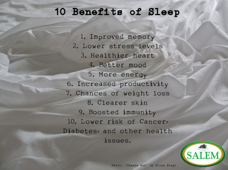 salem beds Benefits of sleep