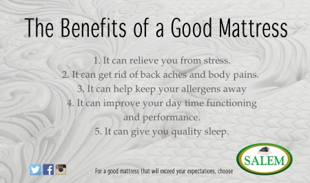 salem beds benefits of good mattress