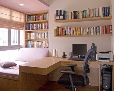 home office in the bedroom